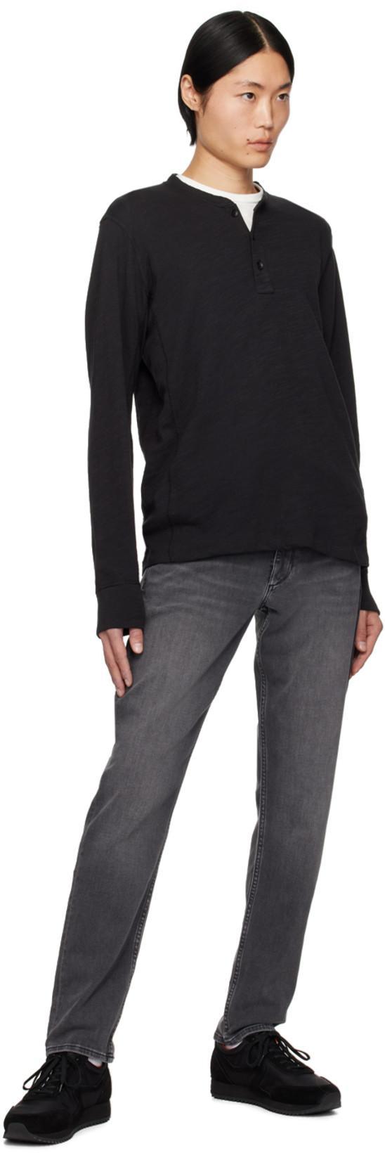 RAG & BONE Fit 2 Authentic Stretch Tanzanite Slim Jean In Black