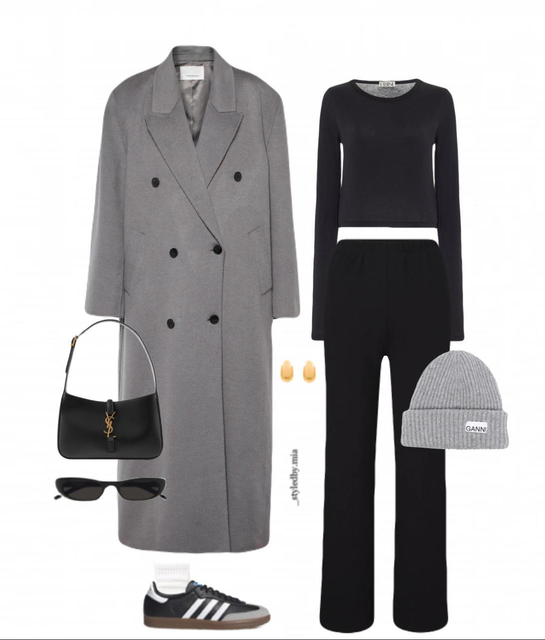 ÉTERNE Straight Leg Sweatpants In Black