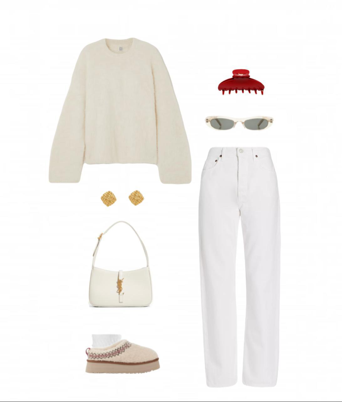 AGOLDE Fran High Rise Wide Leg Low Slung Cuffed Jeans In Milkshake In Animal Print