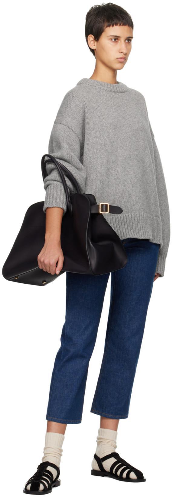 THE ROW Ophelia Wool & Cashmere Knit Sweater In Grey