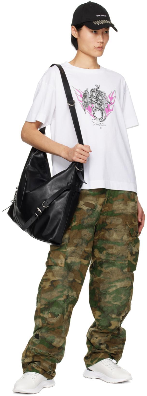 GIVENCHY Pantaloni Camouflage In Green