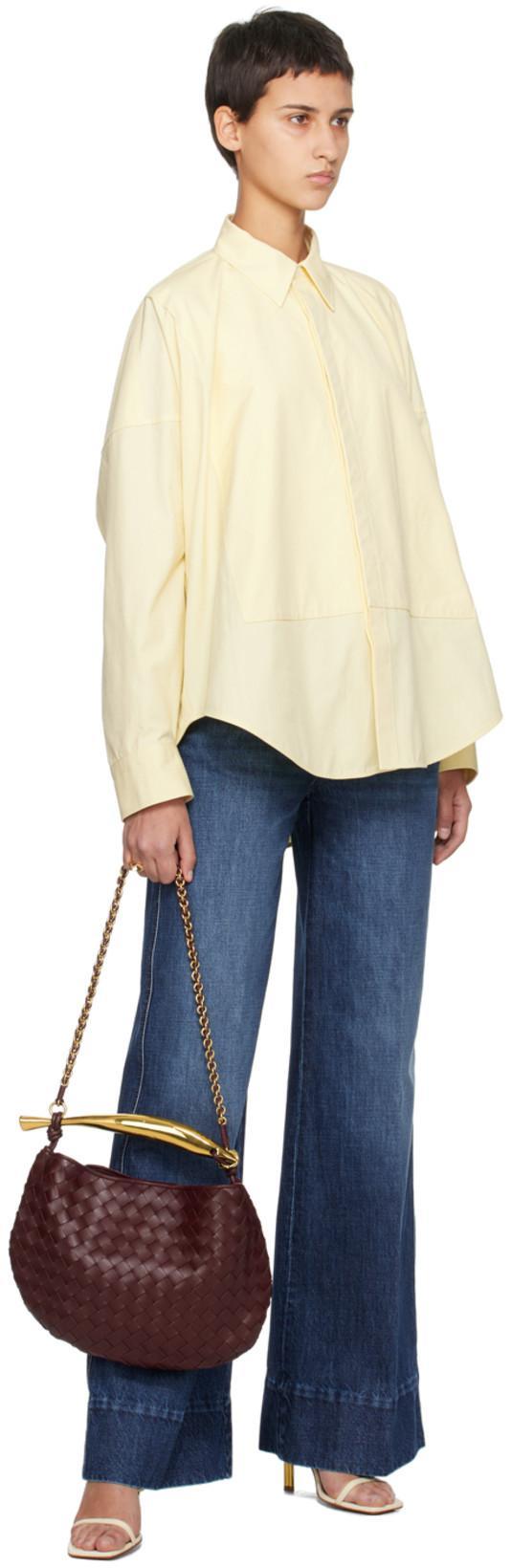 BOTTEGA VENETA Intage Indigo Wide Leg Denim In Blue