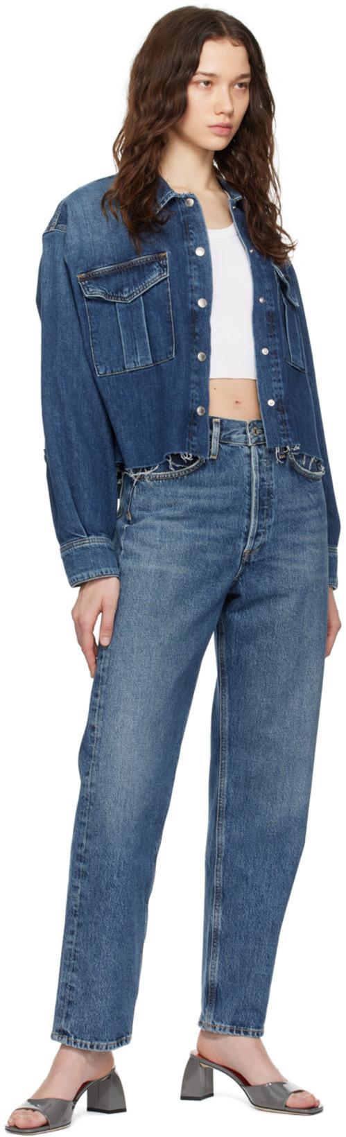 AGOLDE Poppy Cotton-blend Cropped Tank Top In White