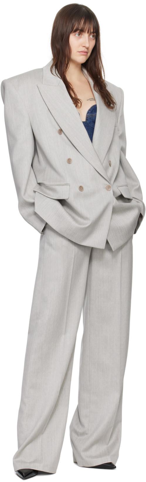 MAGDA BUTRYM Bustier Denim Top In Multi