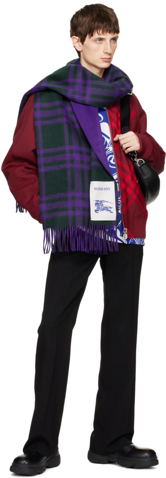 BURBERRY Reversible Bomber Jacket In Ripple Check