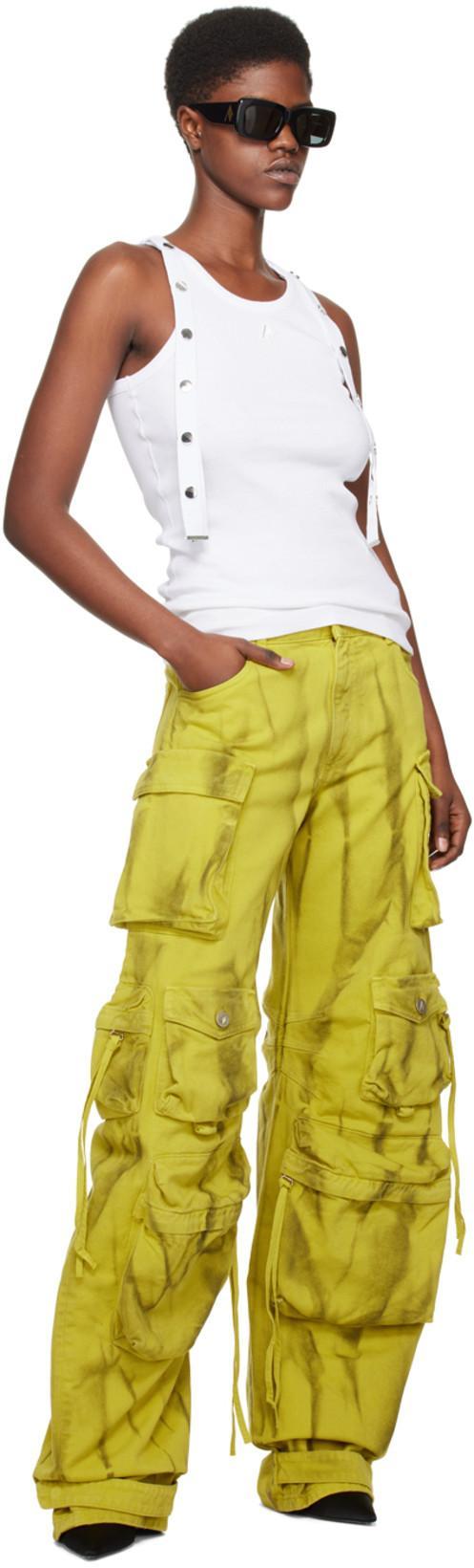 ATTICO White Ribbed Top