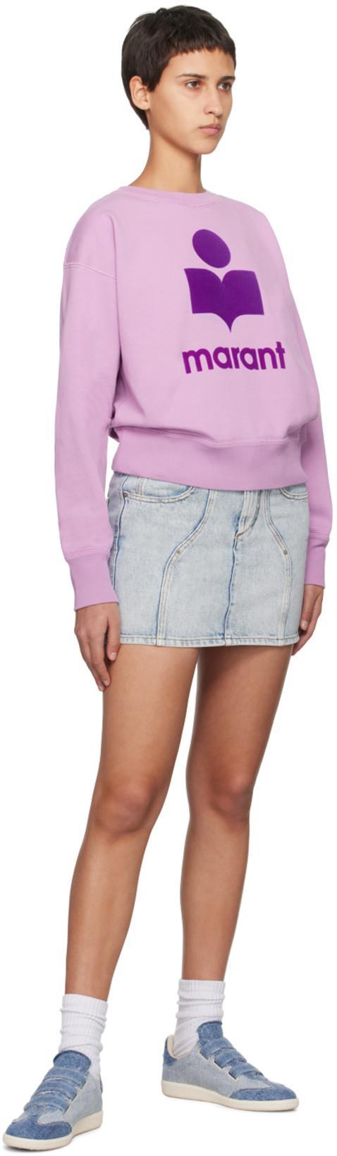 ISABEL MARANT ÉTOILE Moby Sweatshirt In Purple