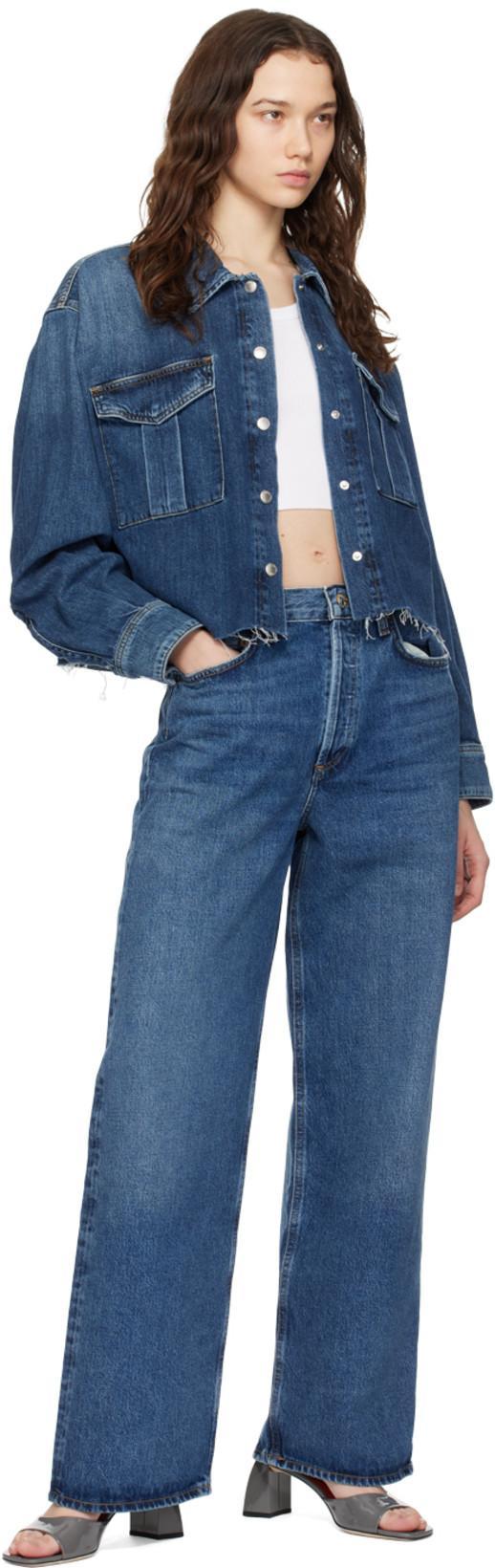 AGOLDE Poppy Cotton-blend Cropped Tank Top In White