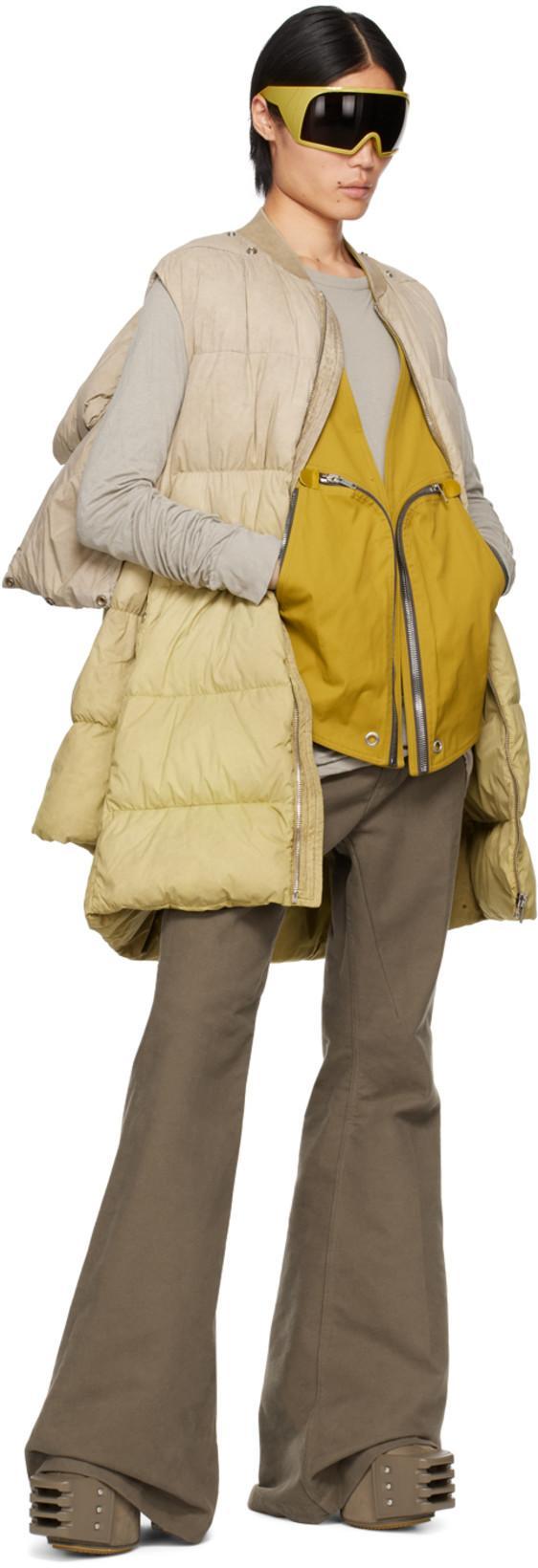 RICK OWENS Yellow Kriester Sunglasses In 1209 Lemon/black