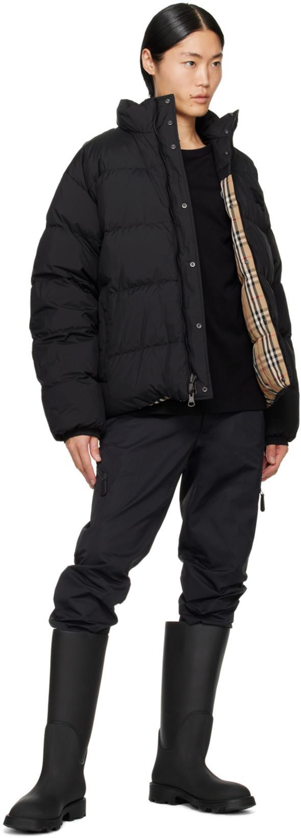 BURBERRY Oakmere Quilted Nylon Reversible Down Jacket In Black