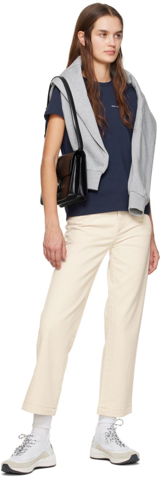 APC A.p.c. Structured Cowhide Leather Shoulder Bag In Black