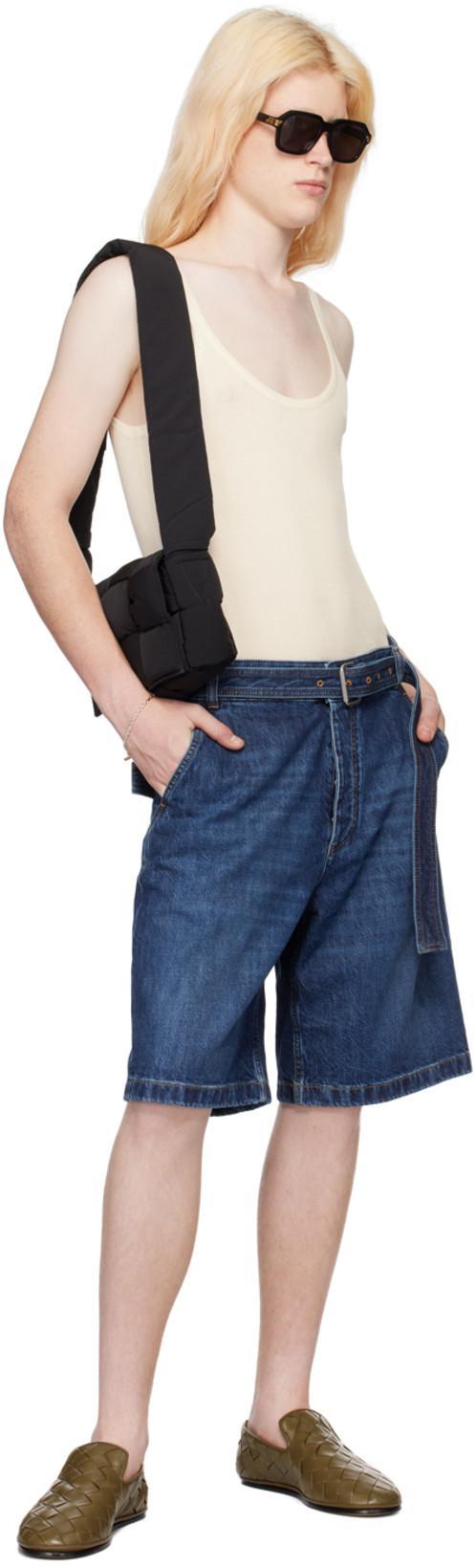 BOTTEGA VENETA Tech Cassette Stitch Mini Shoulder Handbag In Black