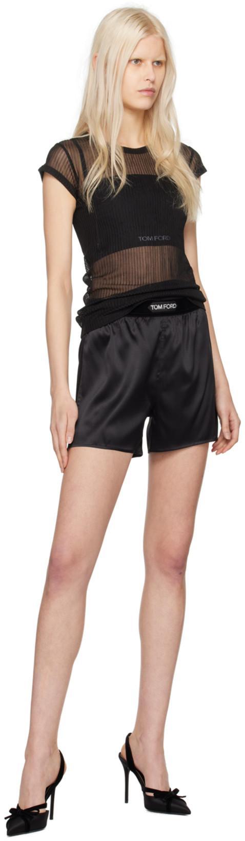 TOM FORD Woman Woven Shorts Trousers Clothing In Black