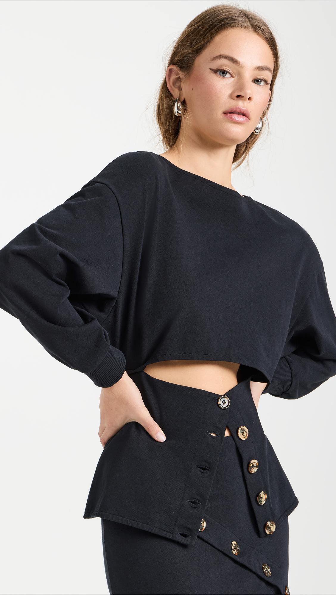 AMO Denim Sleeveless Babe Tee In Vintage Black In Purple