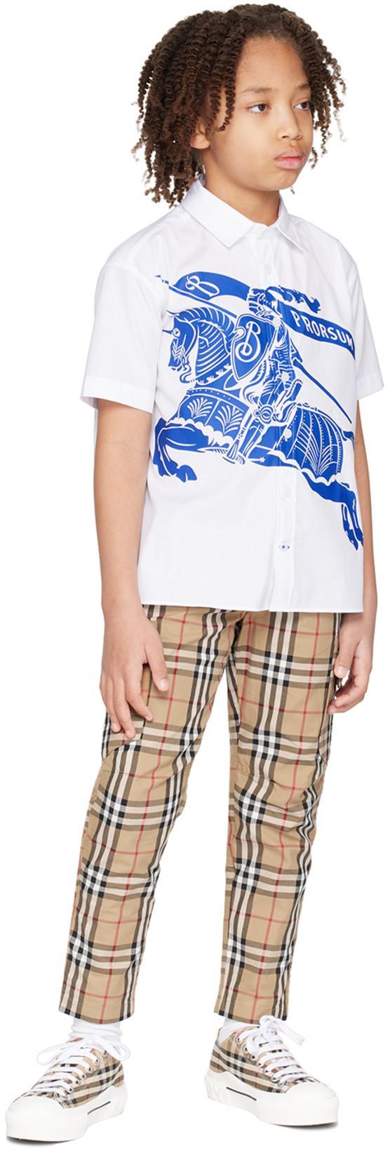 BURBERRY Cotton Sneaker With Vintage Check Pattern In Multi