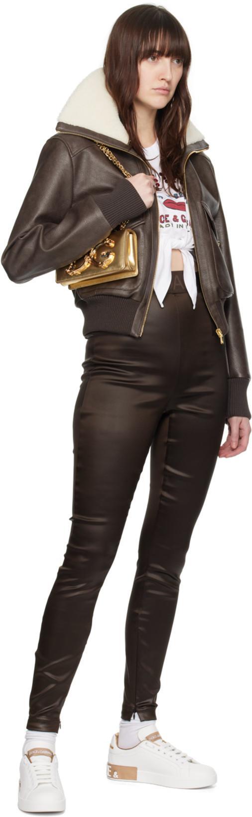 DOLCE & GABBANA Prada Two-tone Leather Downtown Sneakers In White