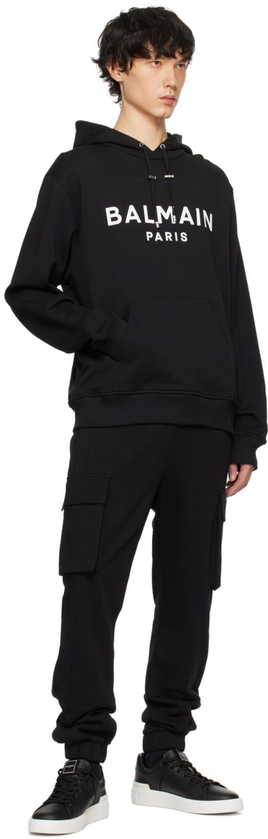 BALMAIN Round Neck Sweatshirt In Black