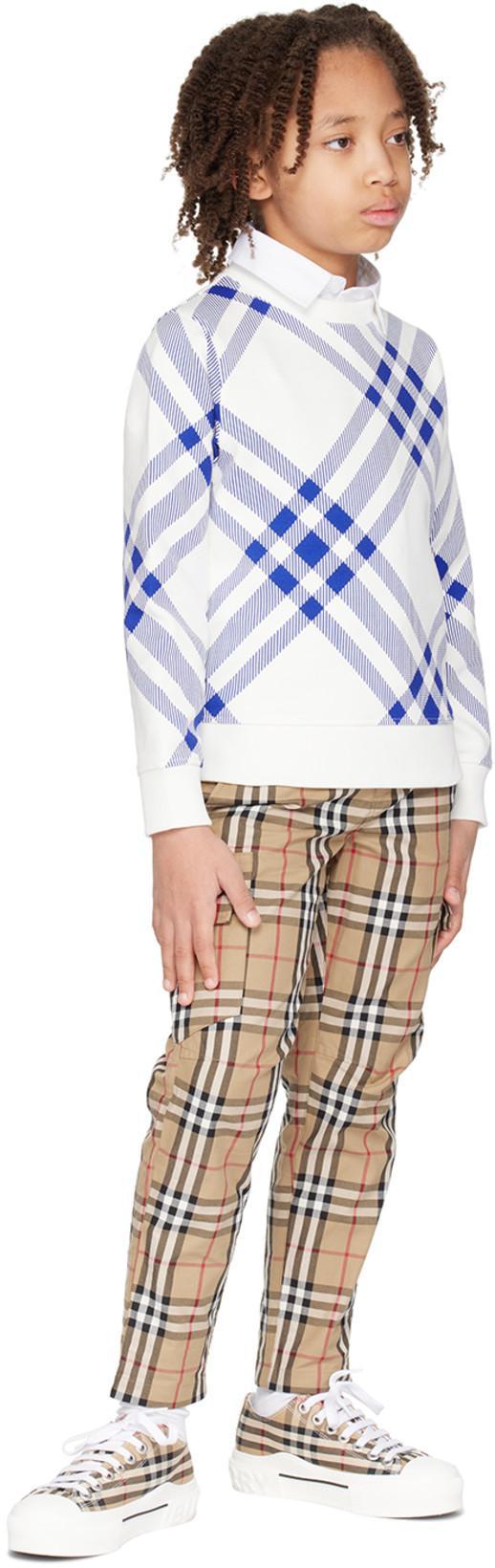 BURBERRY Cotton Sneaker With Vintage Check Pattern In Multi