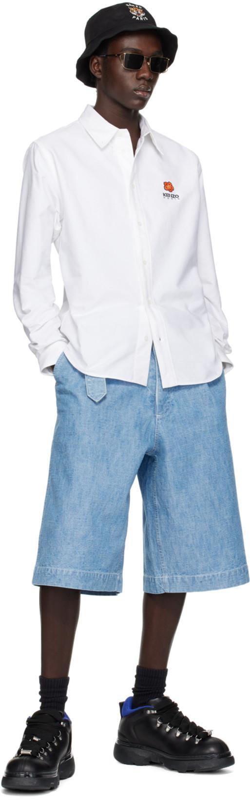 BURBERRY Leather Solid Color Hiking Booties In Black