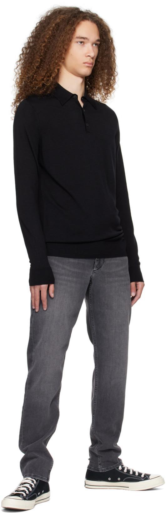 RAG & BONE Fit 2 Authentic Stretch Tanzanite Slim Jean In Black