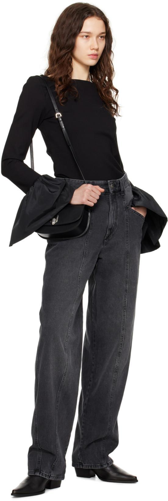 ISABEL MARANT Black Noemie Straight-leg Jeans