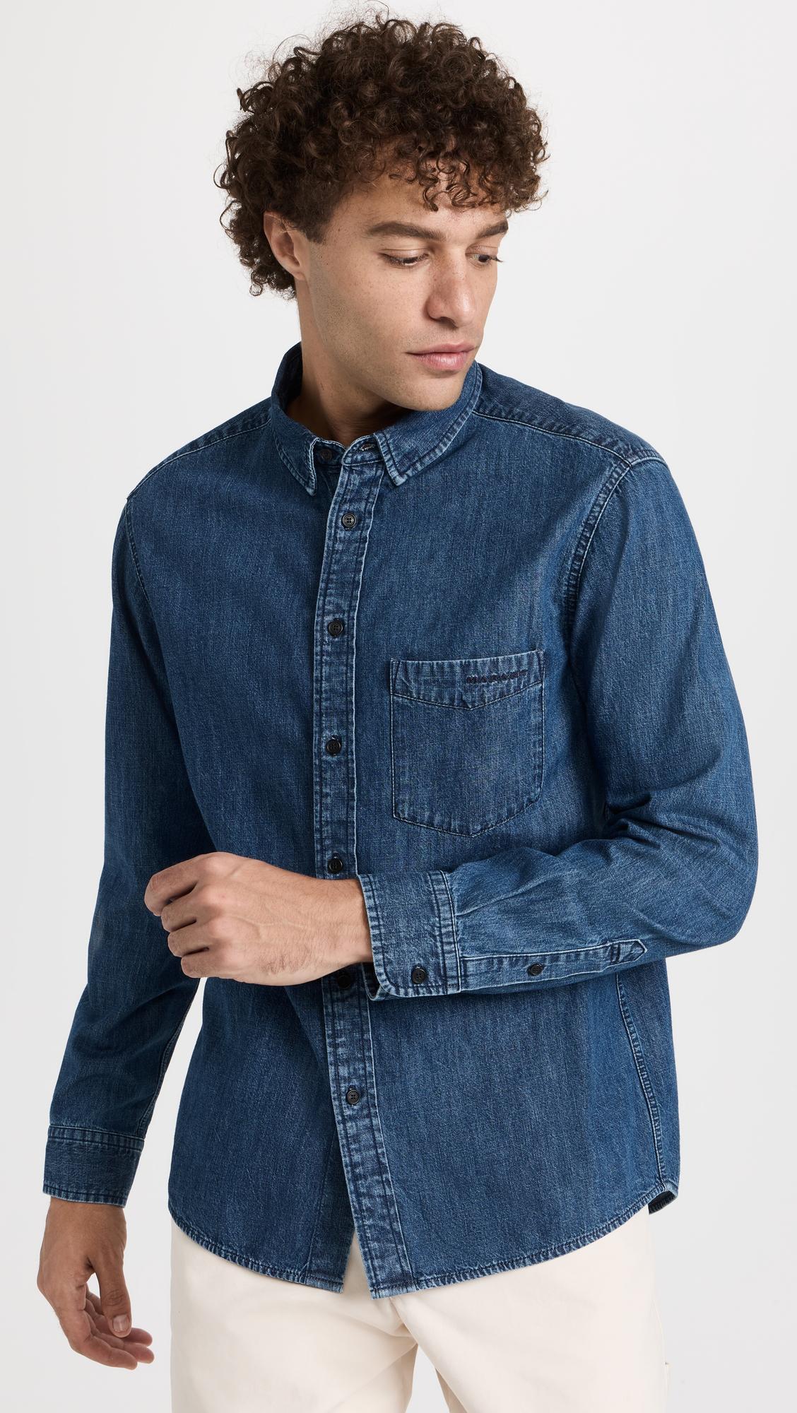 FRAME Duo Fold Tee In White Sand