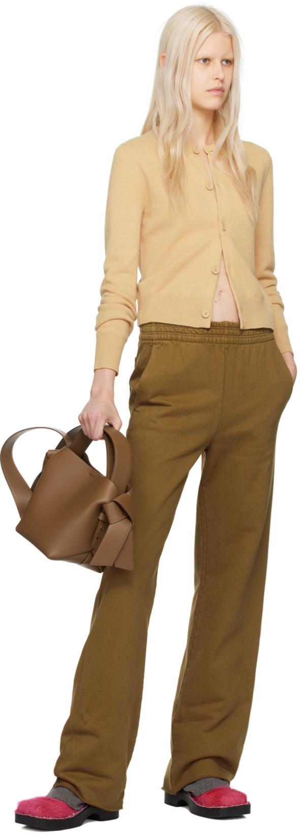 ACNE STUDIOS Musubi Mini Shoulder Bag In Camel Brown
