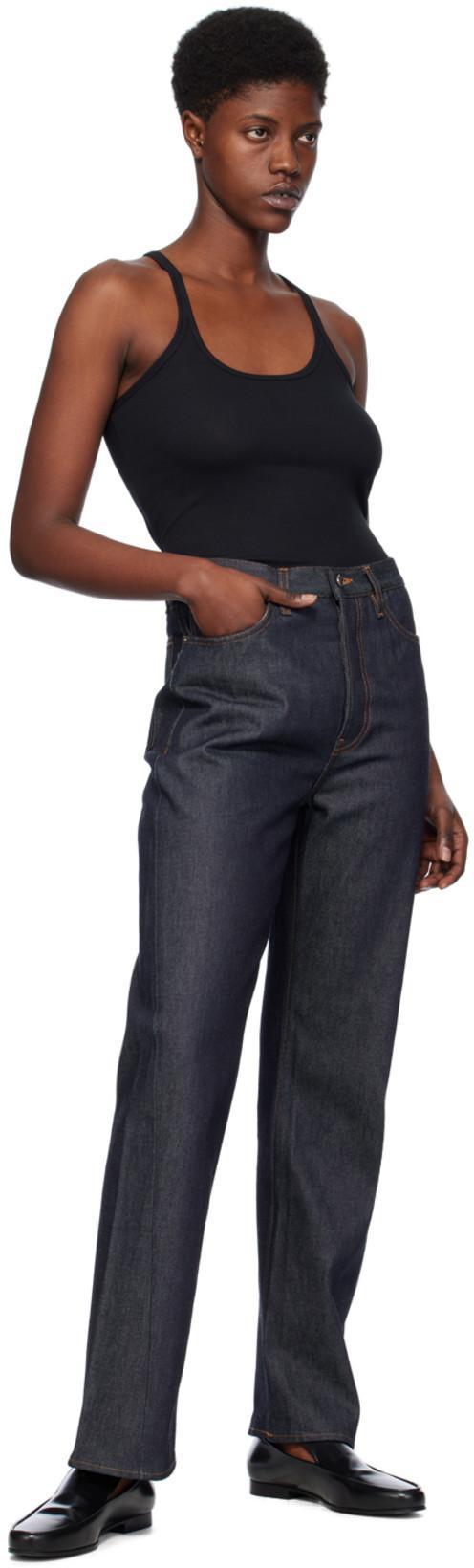 TOTÊME Toteme Organic Cotton Rib Tank Top In Black