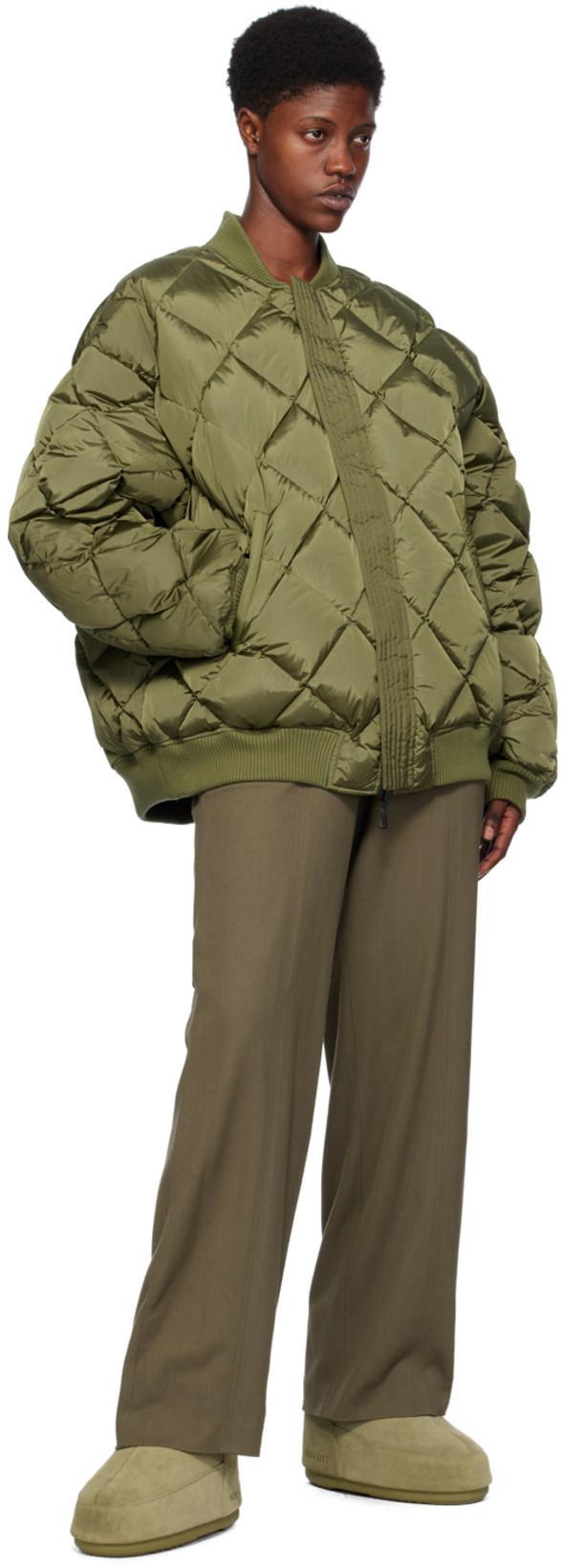 WARDROBE.NYC Reversible Bomber Jacket In Green