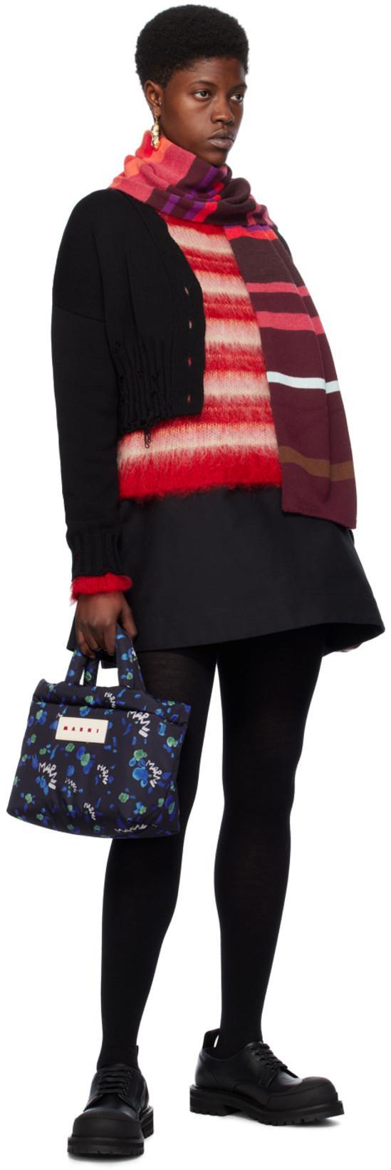 MARNI Dada Rubber-trimmed Leather Brogues In Black