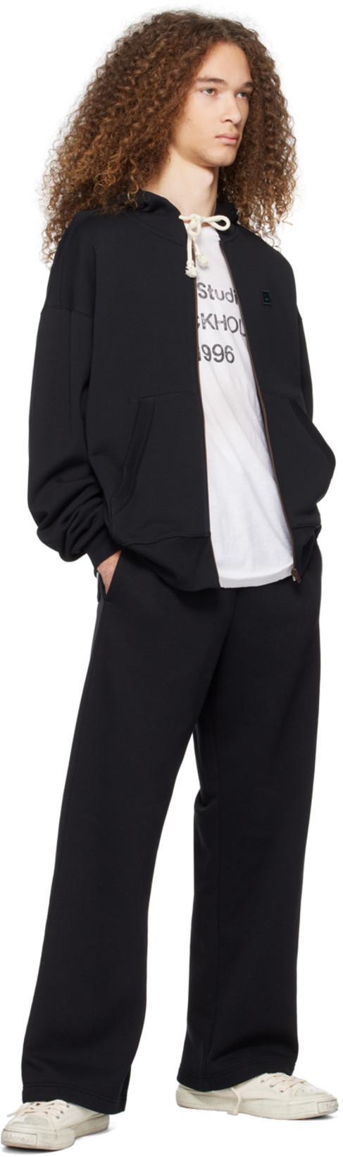 ACNE STUDIOS Mens Distressed Long-sleeve Logo T-shirt In Neutral