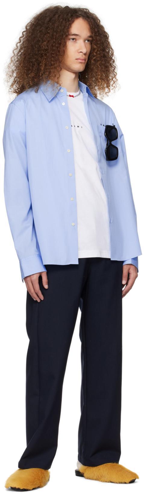 MARNI Logo-print Cotton-jersey T-shirt In White