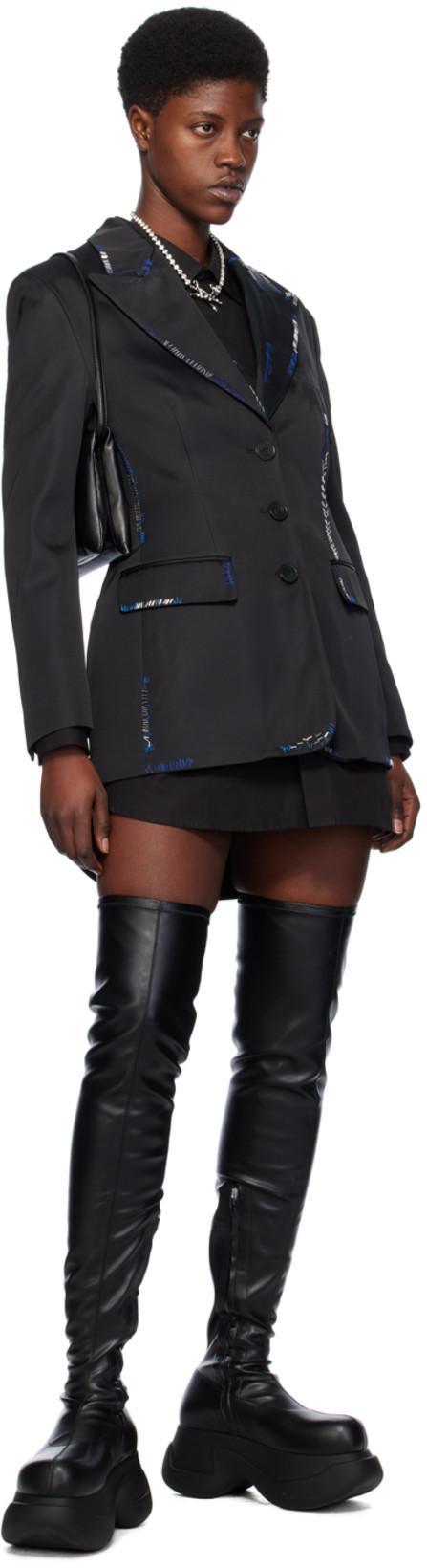 MARNI Black Chunky Stretch Boots In 00n99 Black