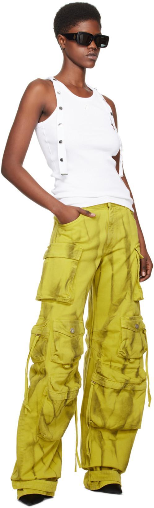 ATTICO White Ribbed Top