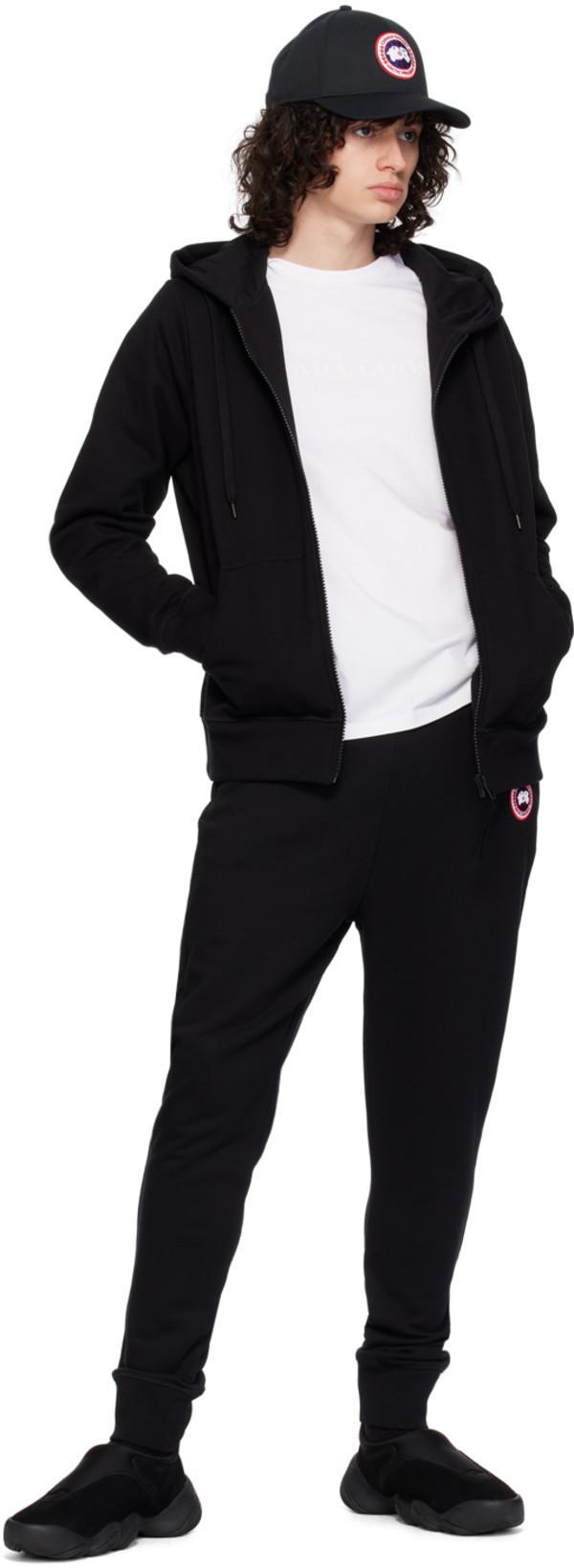 CANADA GOOSE Black Cotton Sweatpants