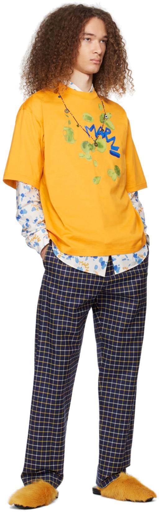 MARNI Yellow Fussbett Sabot Slippers In India Yellow 00v24