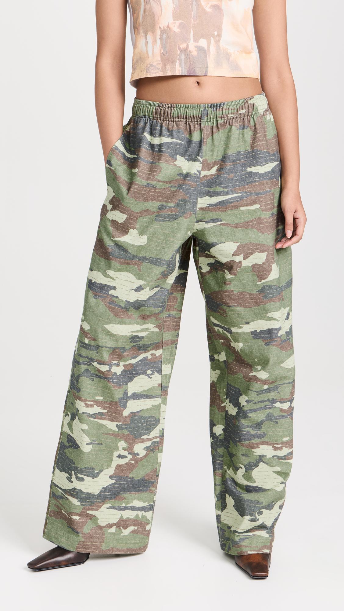 ACNE STUDIOS Khaki Crystal Maxi Dress In Green