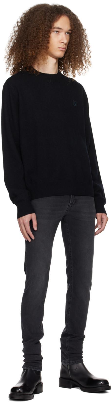 ACNE STUDIOS Cotton Denim Jeans In Black