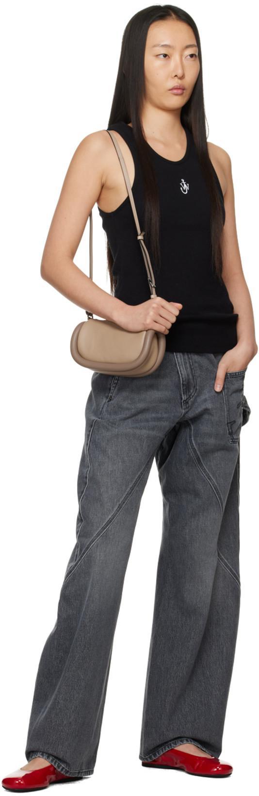 JW ANDERSON Bumper-12 - Leather Crossbody Bag In Grey