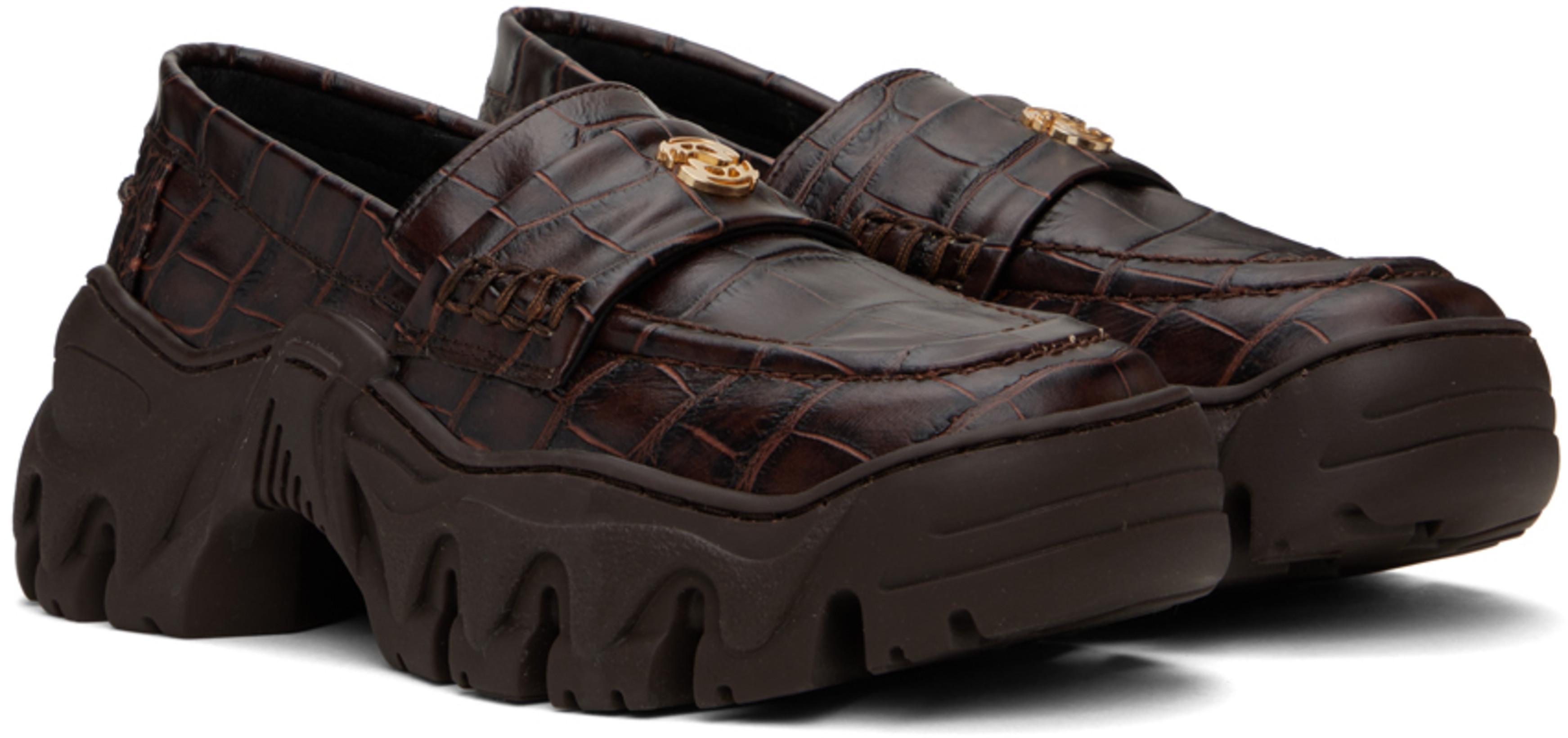 HELMUT LANG Brown Ruched Long Sleeve T-shirt In Rust