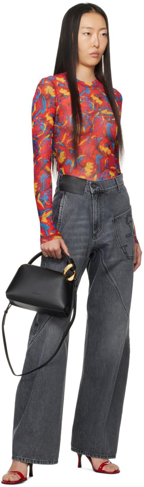 JW ANDERSON Graphic-print Round-neck T-shirt In Red