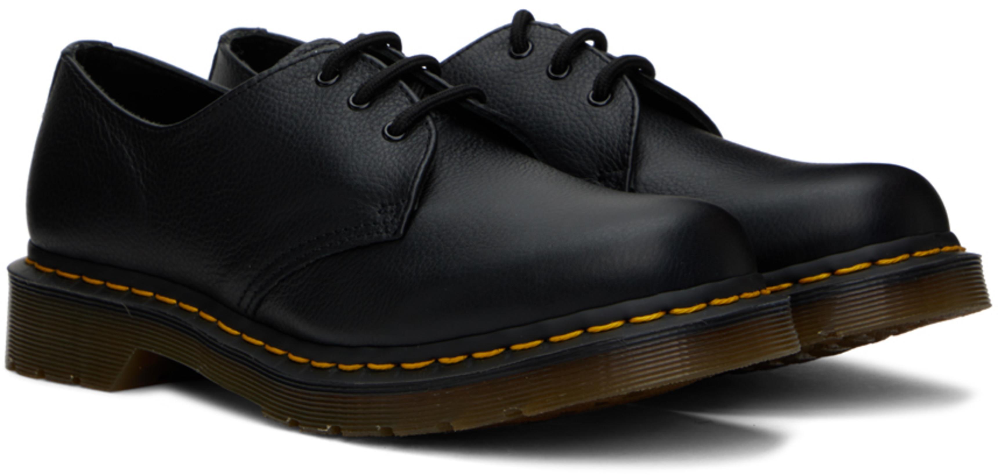DR. MARTENS Black 1461 Quad Oxfords In Black Polished Smooth