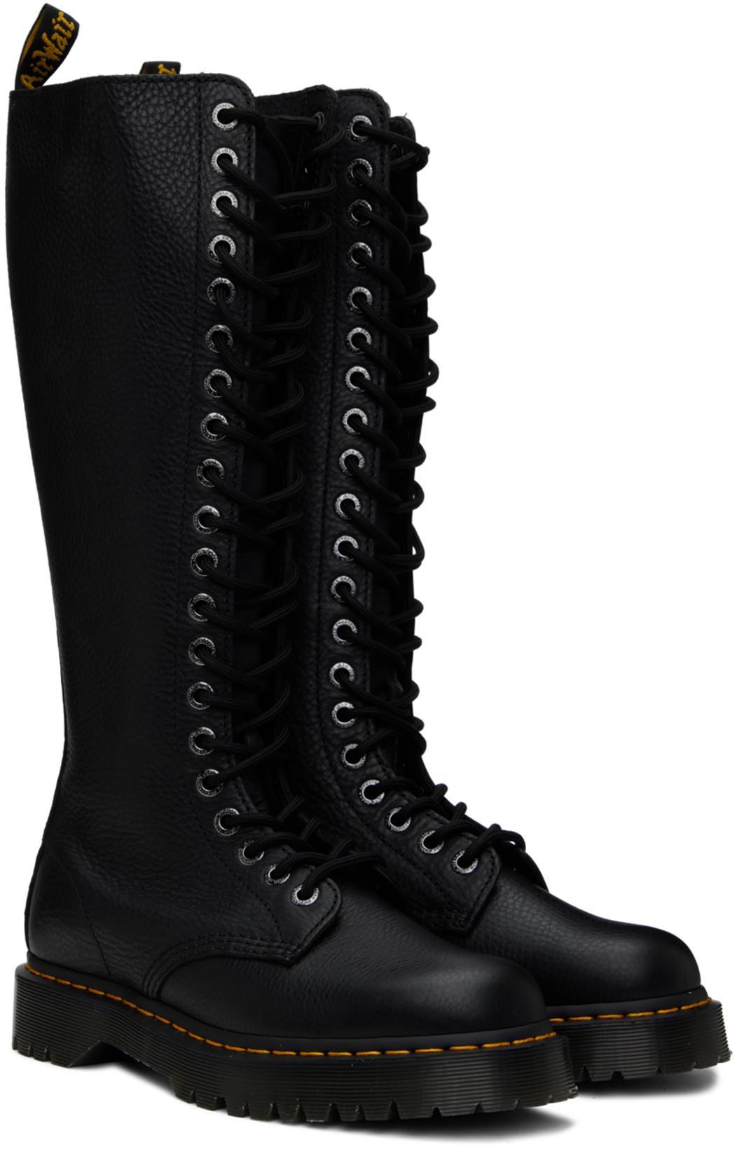 DR. MARTENS 1b60 Bex Lace-up Leather Boots In Black