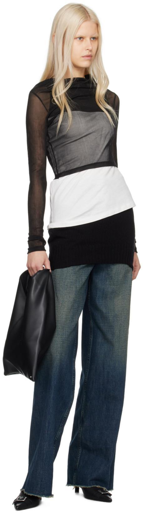 MM6 MAISON MARGIELA Leather Buckle Mules In Black