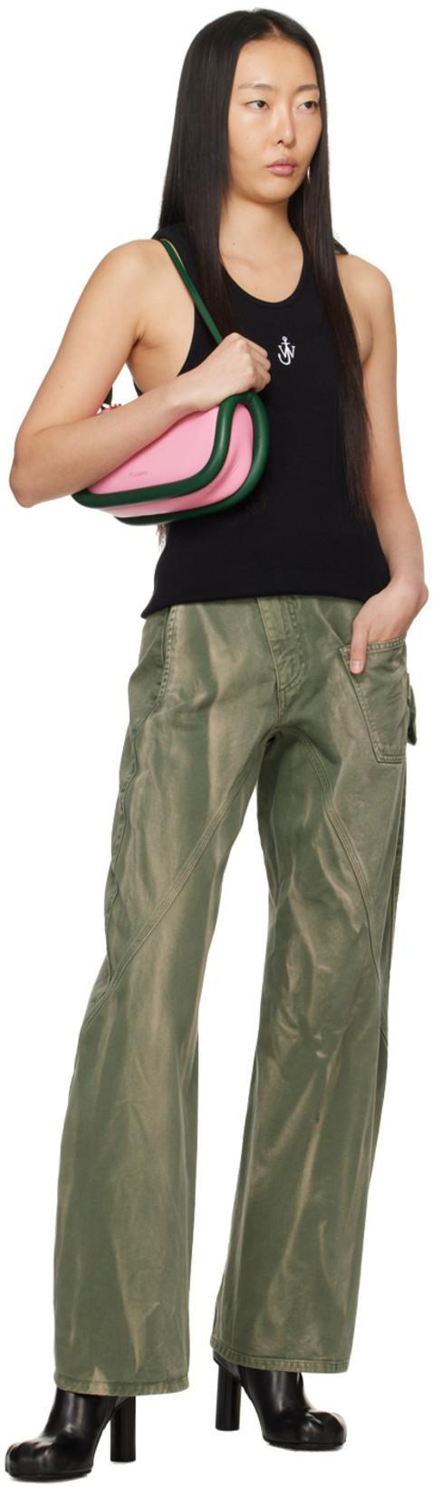 JW ANDERSON J. W. Anderson Anchor Fitted Ribbed Top In Black