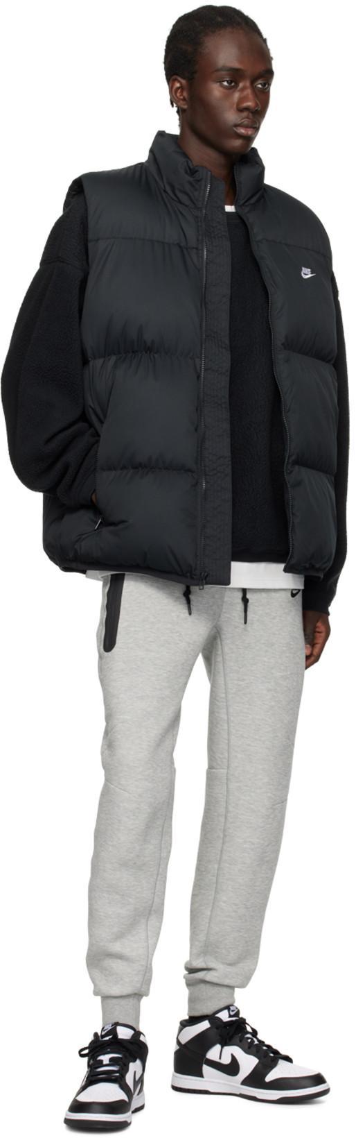 NIKE Mens White Black Dunk High Retro Logo-embroidered Leather High-top Trainers