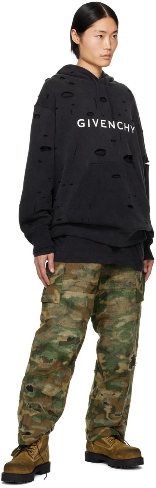 GIVENCHY Logo-print Hoodie In Black