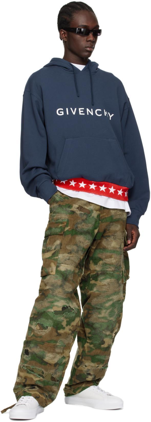 GIVENCHY Pantaloni Camouflage In Green