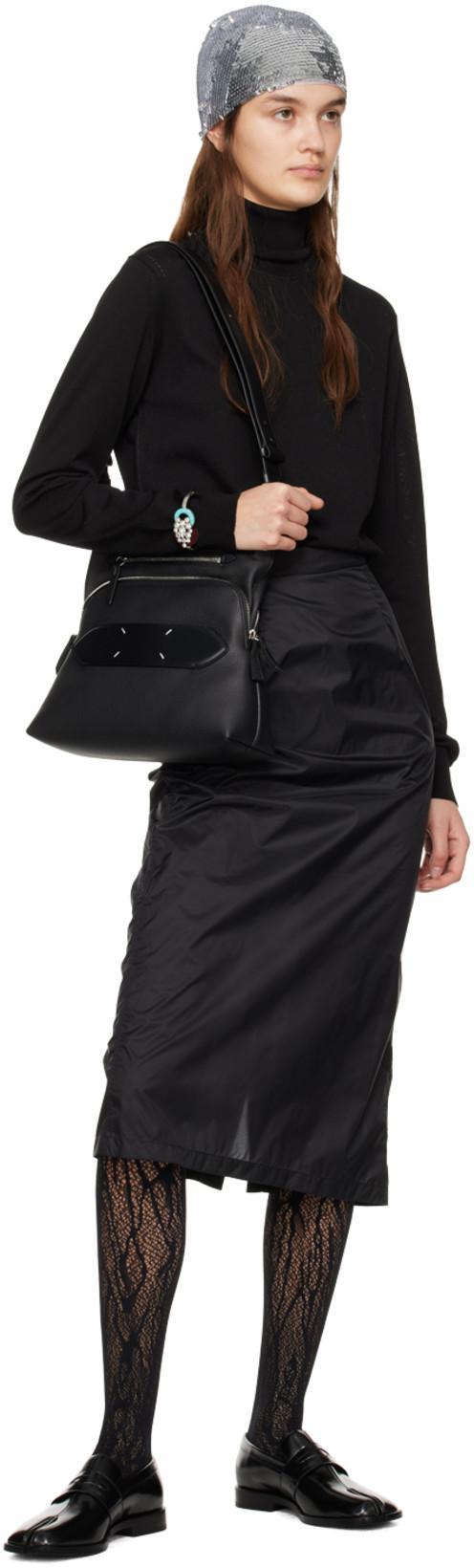 MAISON MARGIELA Woman Black Flats In Gray