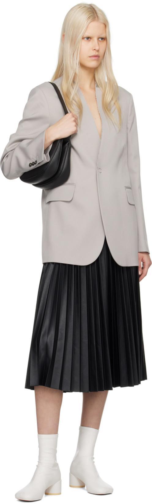 MM6 MAISON MARGIELA Leather Buckle Mules In Black